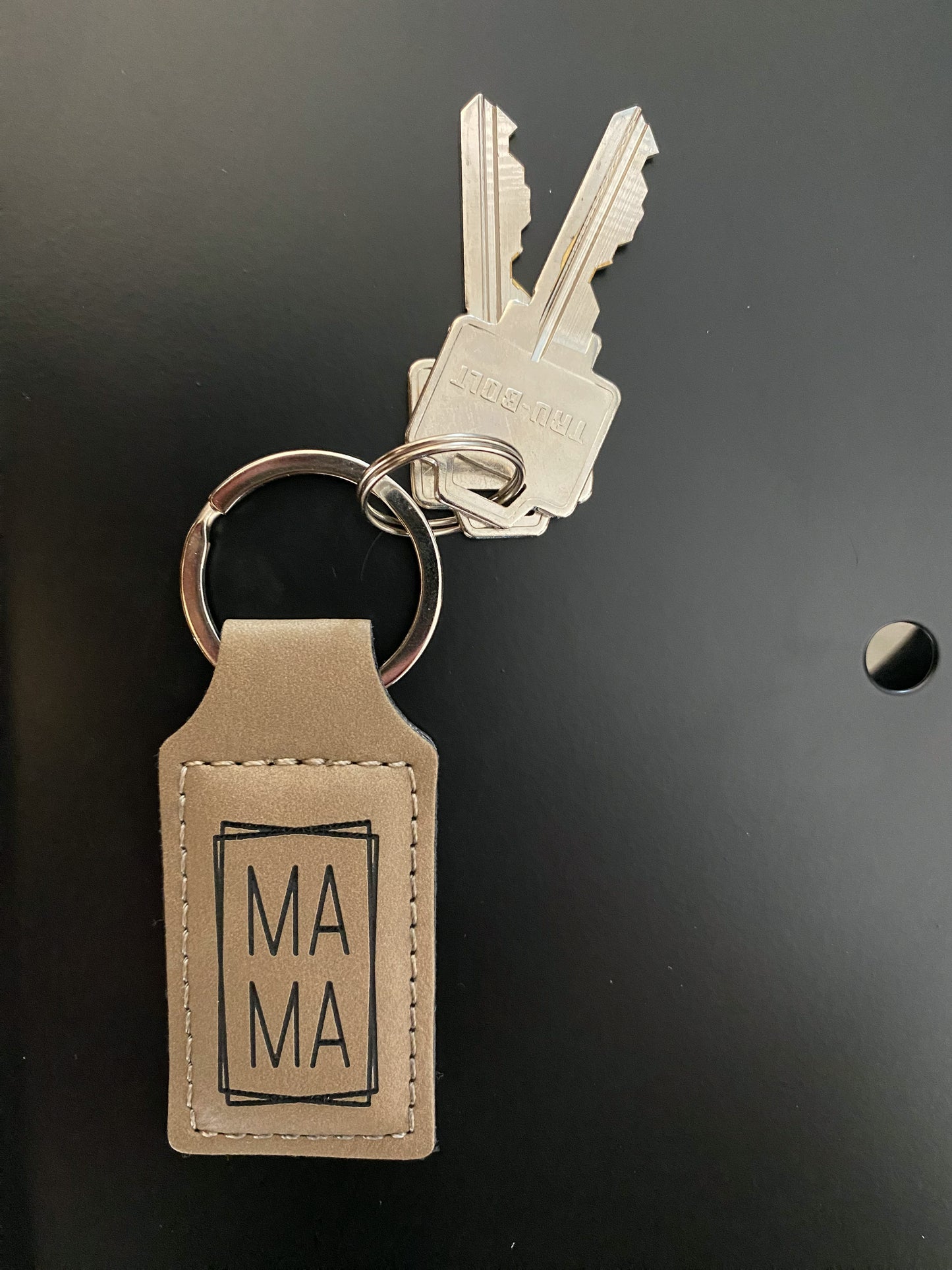 Mama Leather Keychain