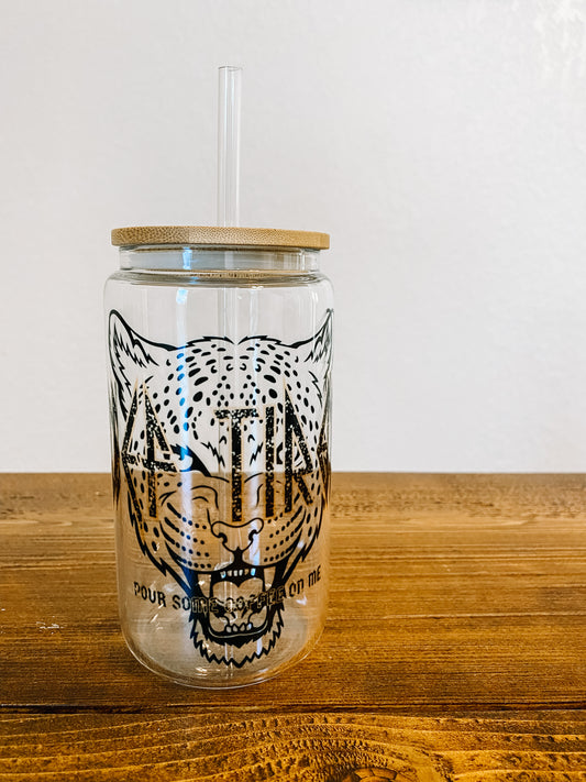 Def Tired Glass Tumbler